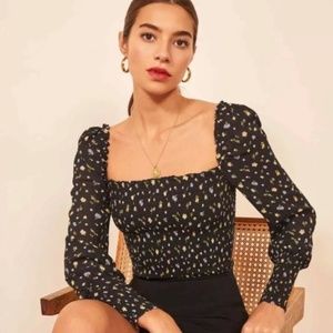 REFORMATION PINTO TOP POSIE PRINT